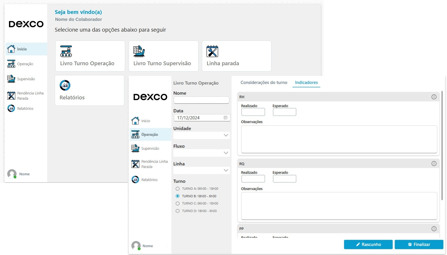 Sistema de Gestao Operacional Dexco
